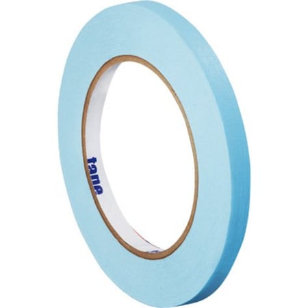 Tape Logic Masking Tape, 1/4x60 yd., PK12, 1/4" W x 60 yds L, Light Blue, 12 PK T93100312PKH